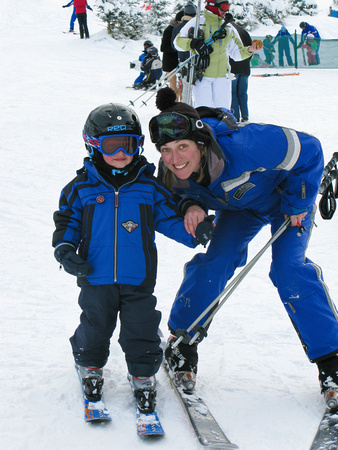 Jonathan and his Ski instructor